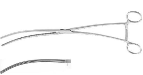 ДЕ’БЕКІ АОРТ. АНЕВРИЗМ. ЗАТИСКАЧ ВИГНУТ. 330MM